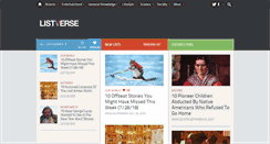 Desktop Screenshot of listverse.com