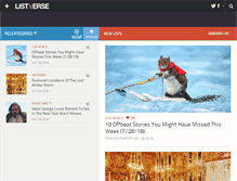 Tablet Screenshot of listverse.com